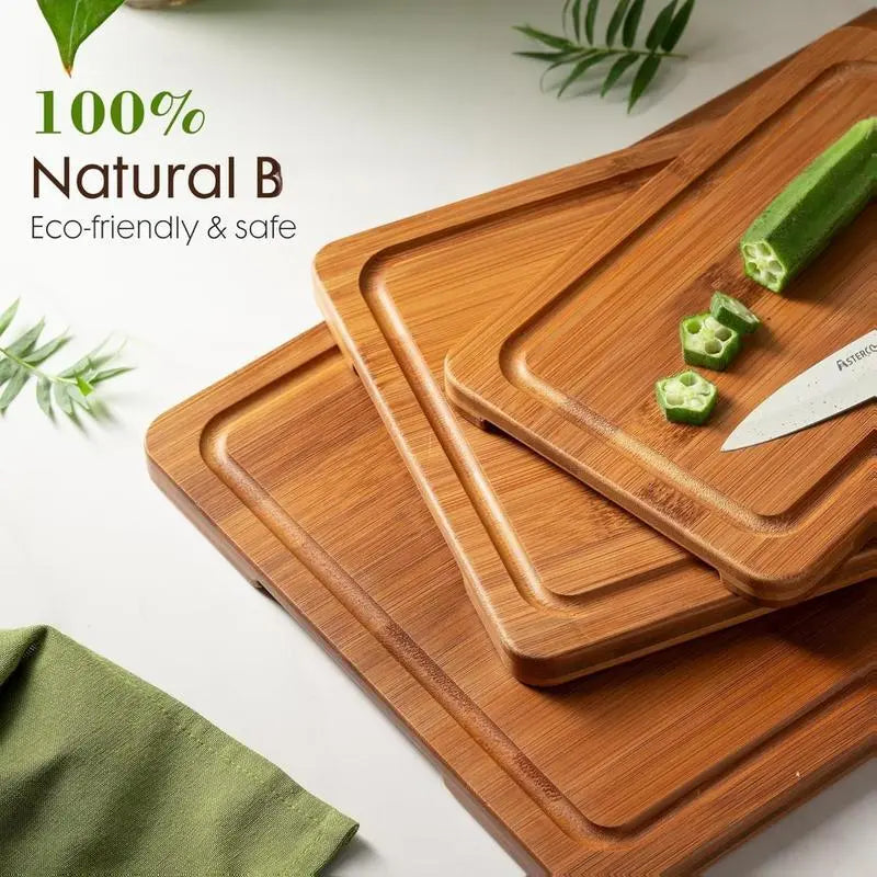 Azedele Bamboo Cutting Board 3-Piece Set