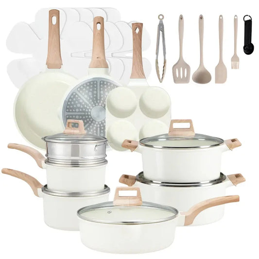Sweetcrispy Ceramic Granite Cookware Set