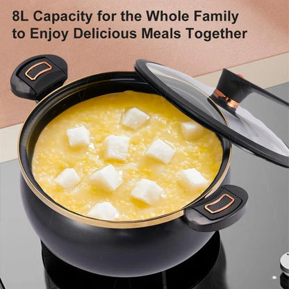 Micro Pressure Cooker 8.45Qt Nonstick Pot for Gas Stovetop