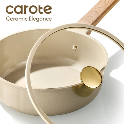 Carote Ceramic Cookware Set - Nonstick, PFAS Free, Dishwasher Safe