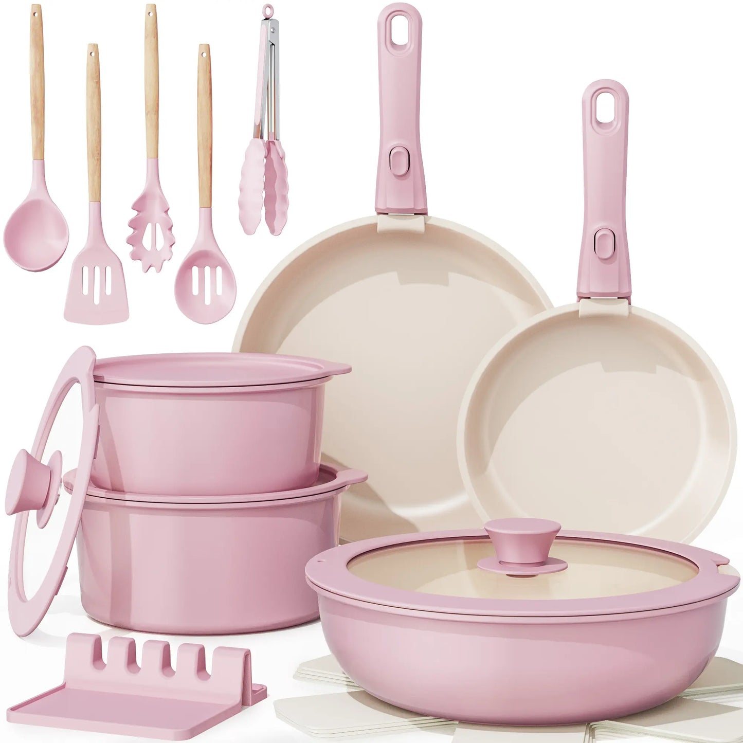 Astercook 21-Piece Nonstick Cookware Set - Durable & Versatile