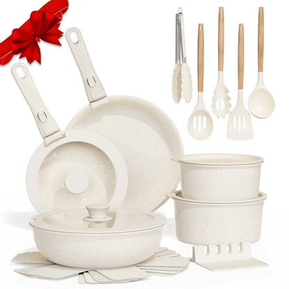 Astercook 21-Piece Nonstick Cookware Set - Durable & Versatile