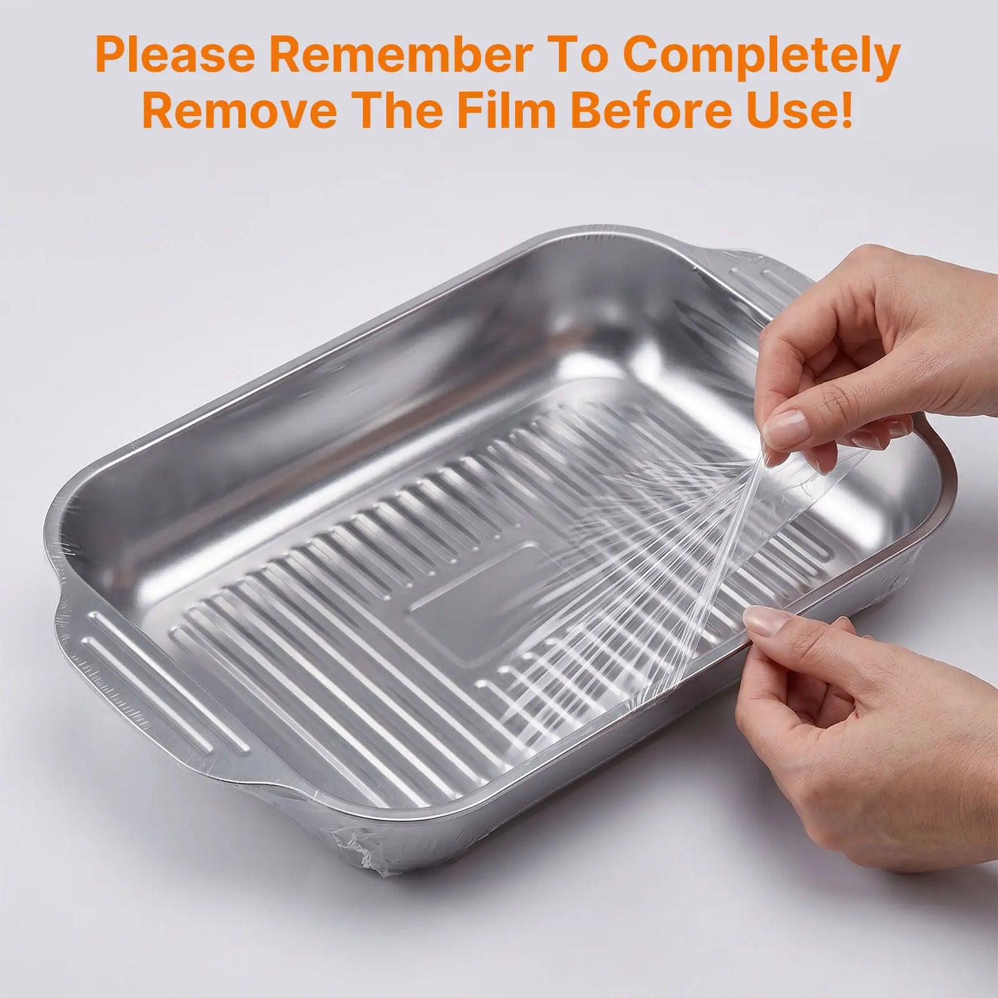 LOVEWE 3/2-Pack Stainless Steel Baking Trays with Wooden Shovel