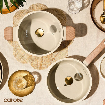 Carote Ceramic Cookware Set - Nonstick, PFAS Free, Dishwasher Safe