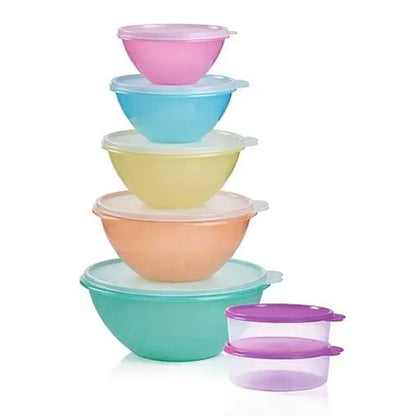 Tupperware Wonderlier Vintage 14-Piece Bowl Set for Cooking and Storage