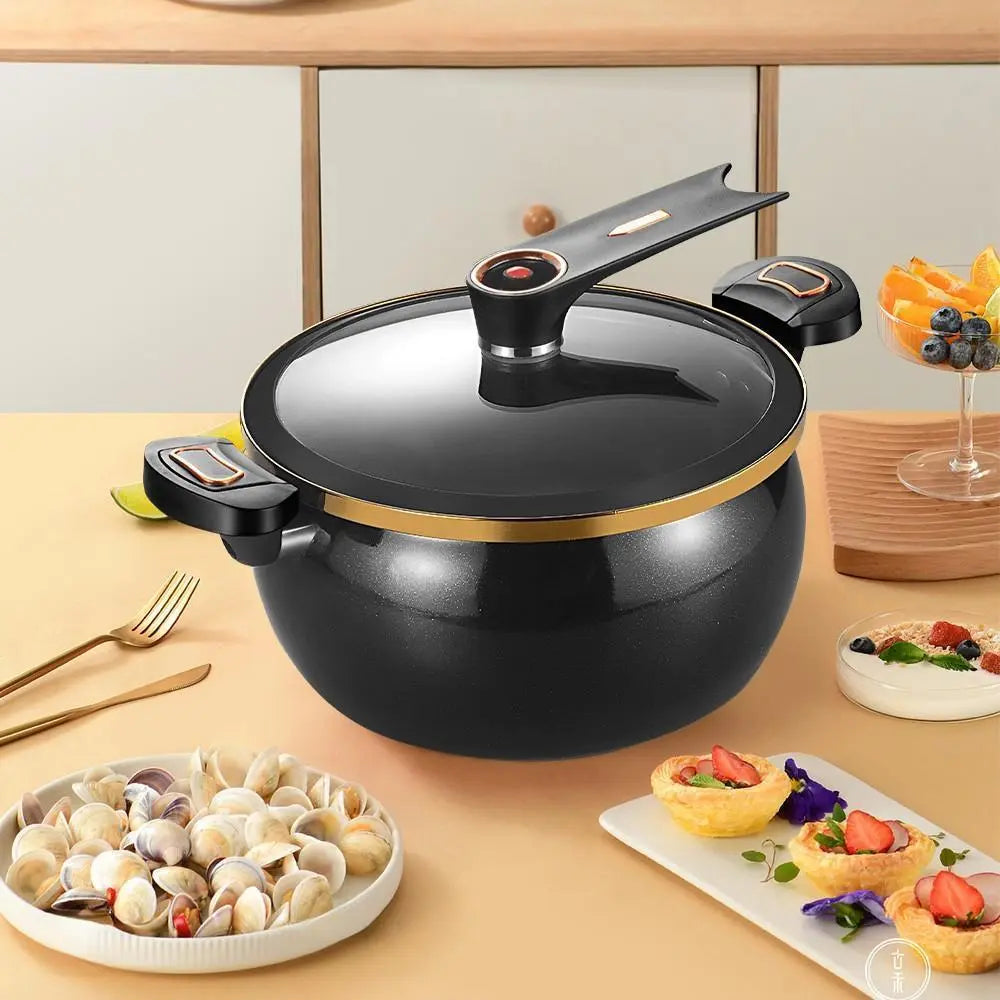 Micro Pressure Cooker 8.45Qt Nonstick Pot for Gas Stovetop