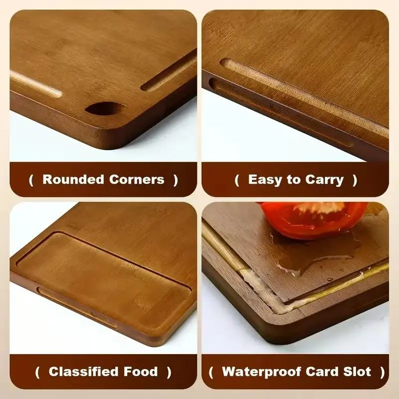Azedele Bamboo Cutting Board 3-Piece Set
